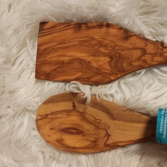BNWT Pioneer Woman set of Olive wood turner & spoon - Picture 2 of 4